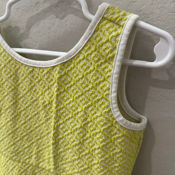 Janie and Jack Yellow Jacquard Geometric Tank Dress - Picture 2 of 9